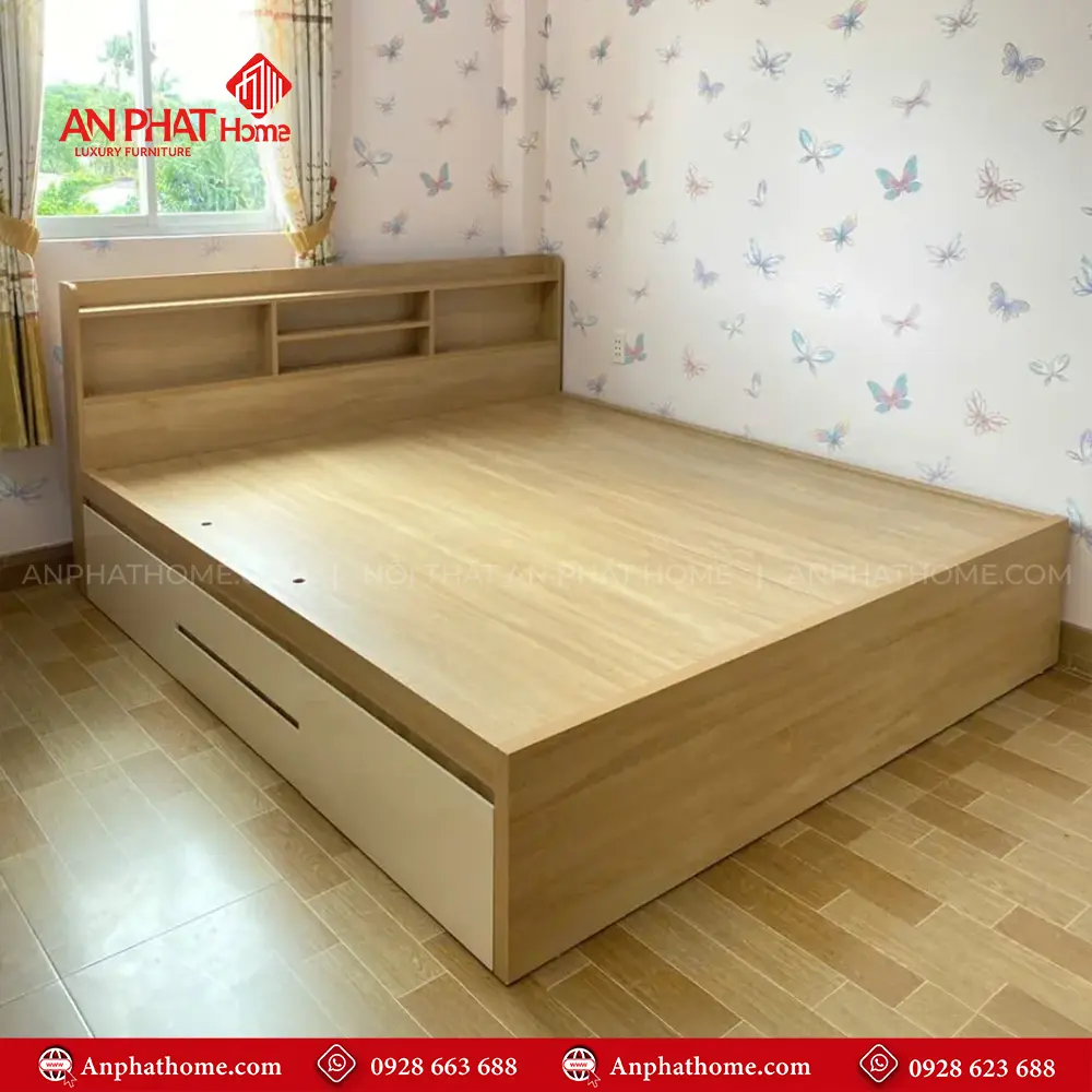 Giường Ngủ Gỗ Công Nghiệp Thông Minh GN-349 10 Giường Ngủ Gỗ Công Nghiệp Thông Minh GN-349