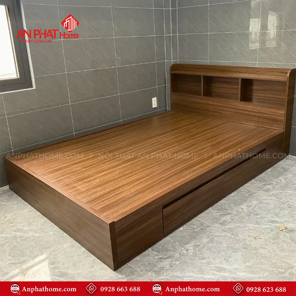 Giường Ngủ Gỗ Công Nghiệp Thông Minh GN-361 8 Giường Ngủ Gỗ Công Nghiệp Thông Minh GN-361