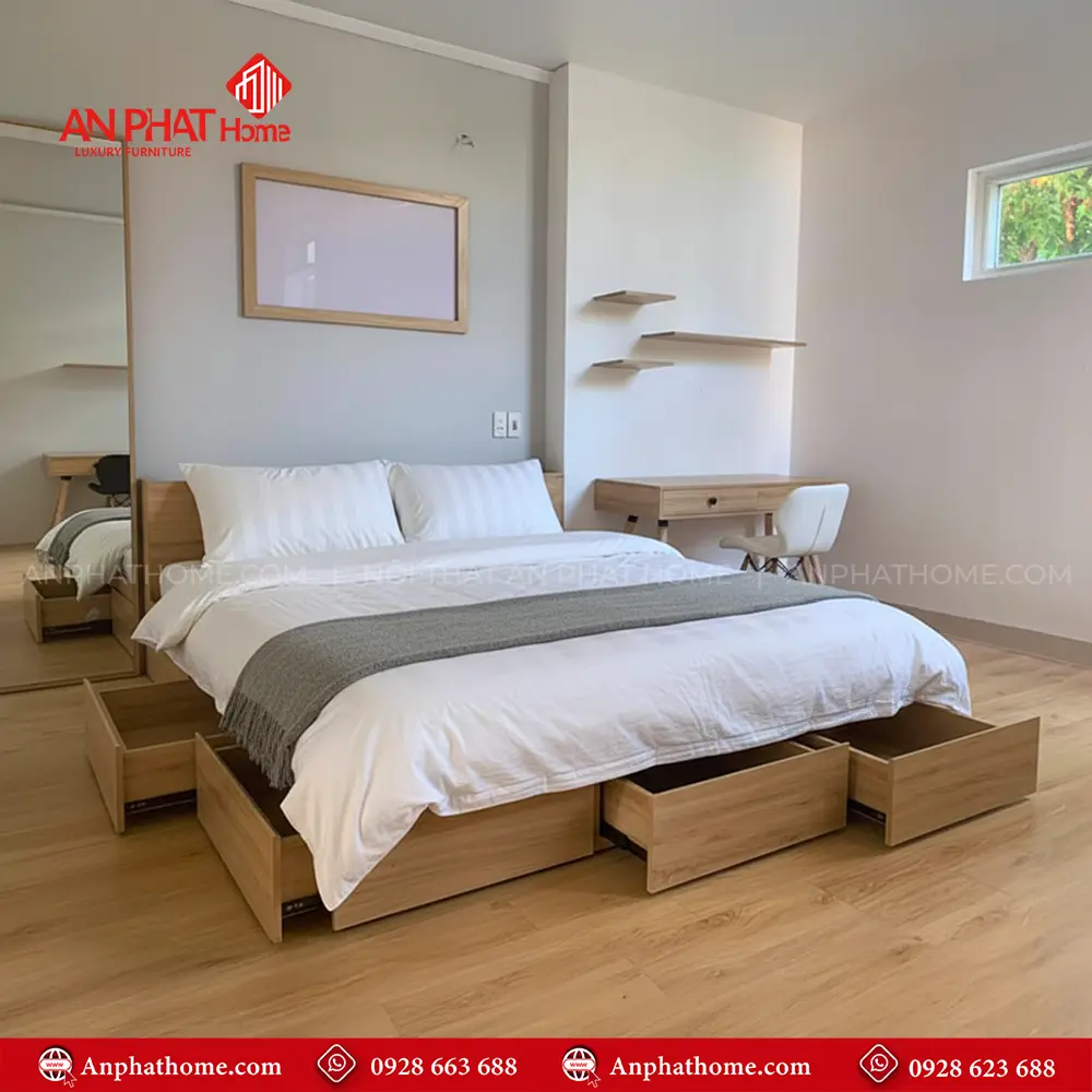 Giường Ngủ Gỗ Đẹp GN-240 12 Giường Ngủ Gỗ Đẹp GN-240