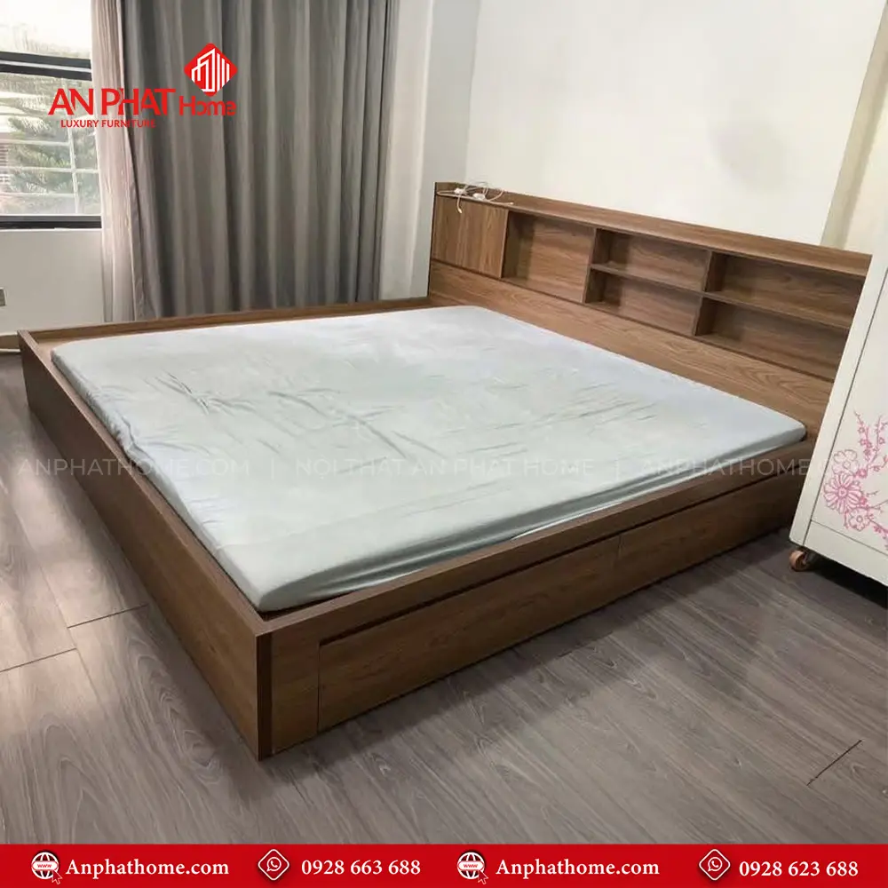 Giường Ngủ Gỗ Hiện Đại GN-293 12 Giường Ngủ Gỗ Hiện Đại GN-293