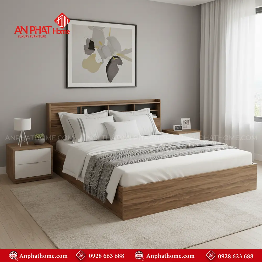 Giường Ngủ Gỗ Hiện Đại GN-293 10 Giường Ngủ Gỗ Hiện Đại GN-293