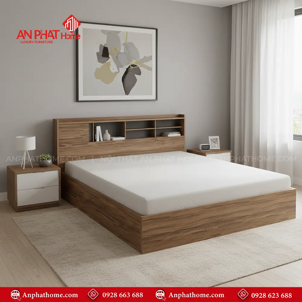 Giường Ngủ Gỗ Hiện Đại GN-293 9 Giường Ngủ Gỗ Hiện Đại GN-293