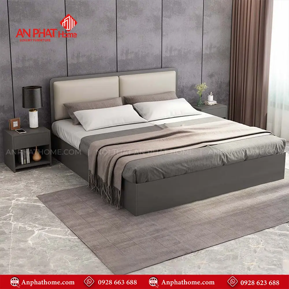 Giường Ngủ Gỗ MDF GN-229 10 Giường Ngủ Gỗ MDF GN-229