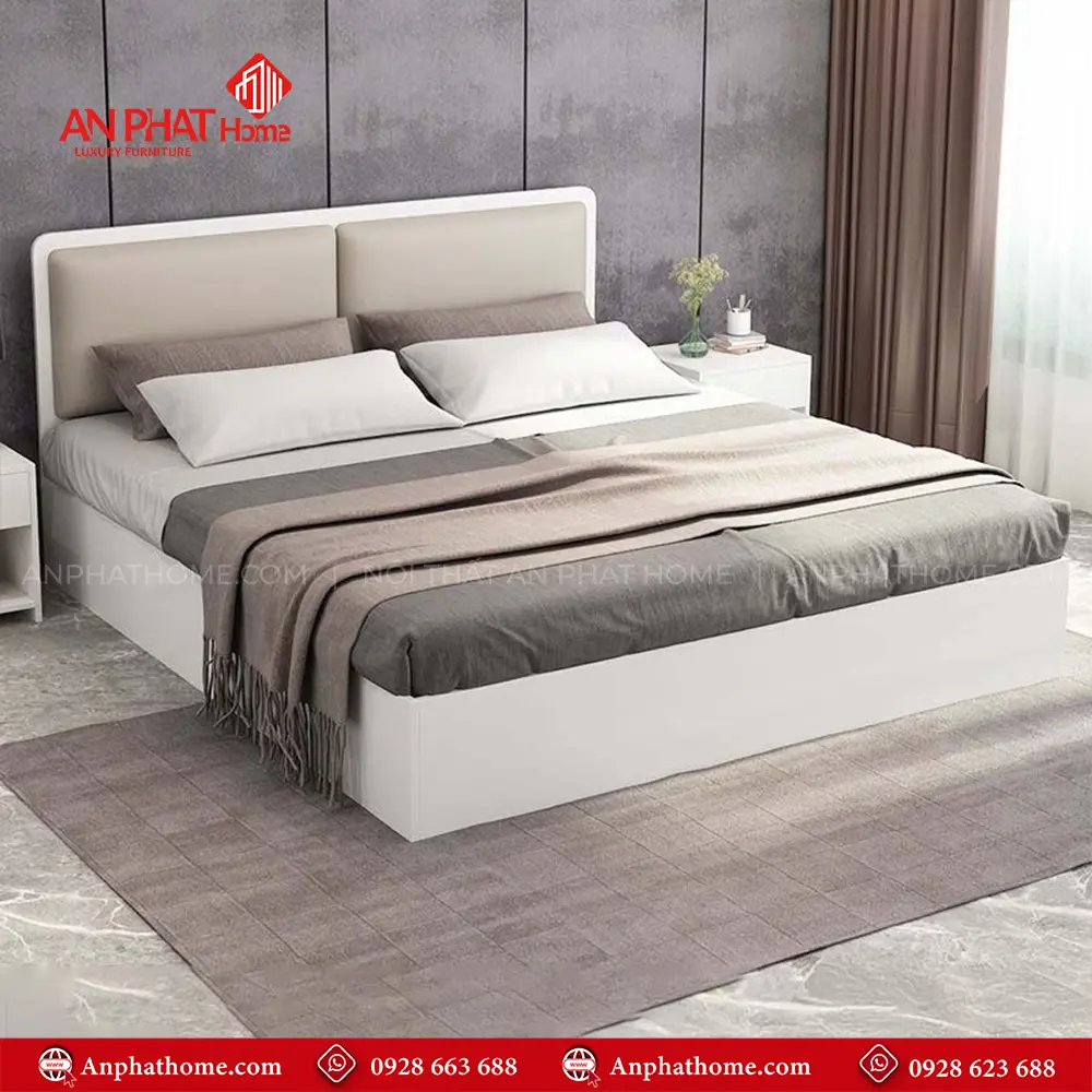 Giường Ngủ Gỗ MDF GN-229 12 Giường Ngủ Gỗ MDF GN-229