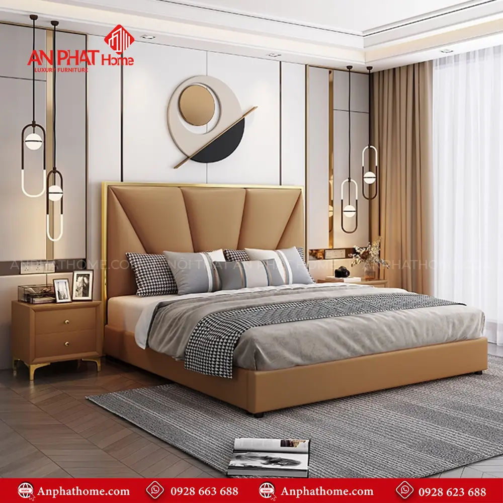 Giường Ngủ Hiện Đại Bọc Da GN-234 12 Giường Ngủ Hiện Đại Bọc Da GN-234