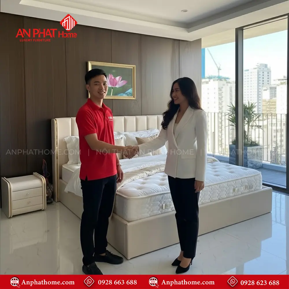 Giường Ngủ Hiện Đại Bọc Da GN-267