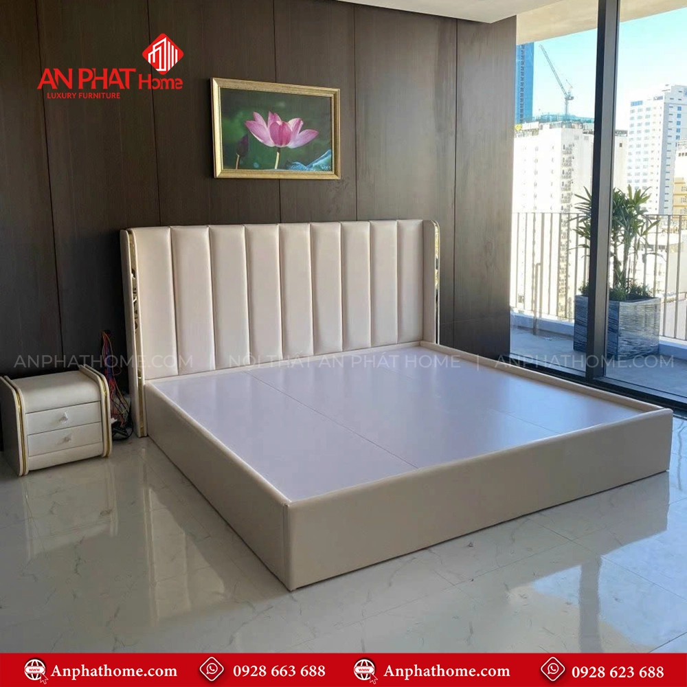 Giường Ngủ Hiện Đại Bọc Da GN-267