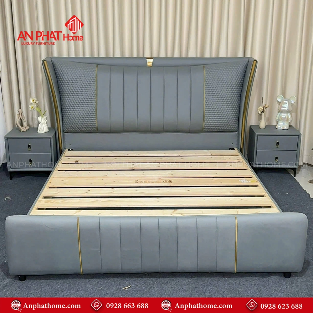 Giường Ngủ Hiện Đại Bọc Da GN-269