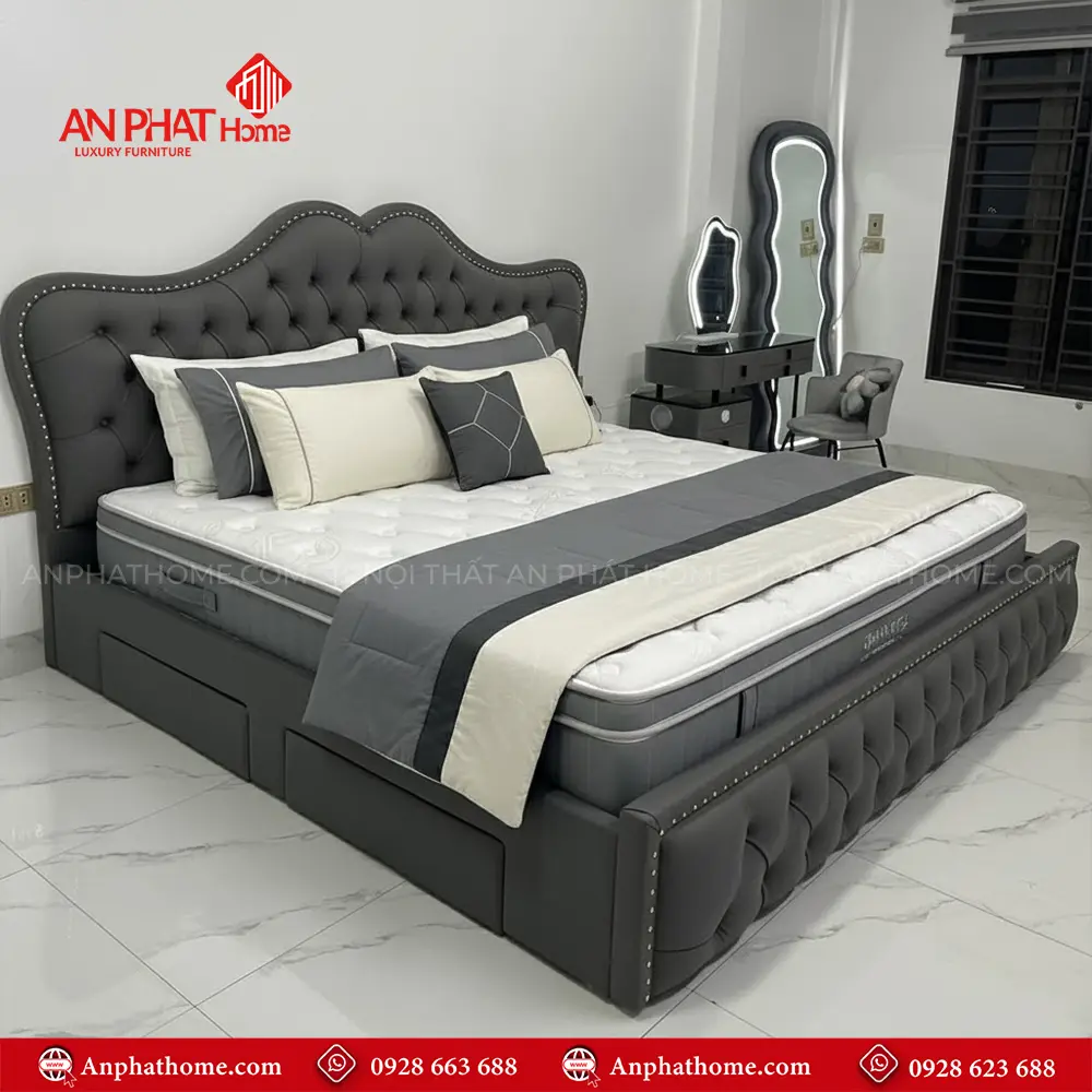 Giường Ngủ Hiện Đại Bọc Da GN-272 8 Giường Ngủ Hiện Đại Bọc Da GN-272