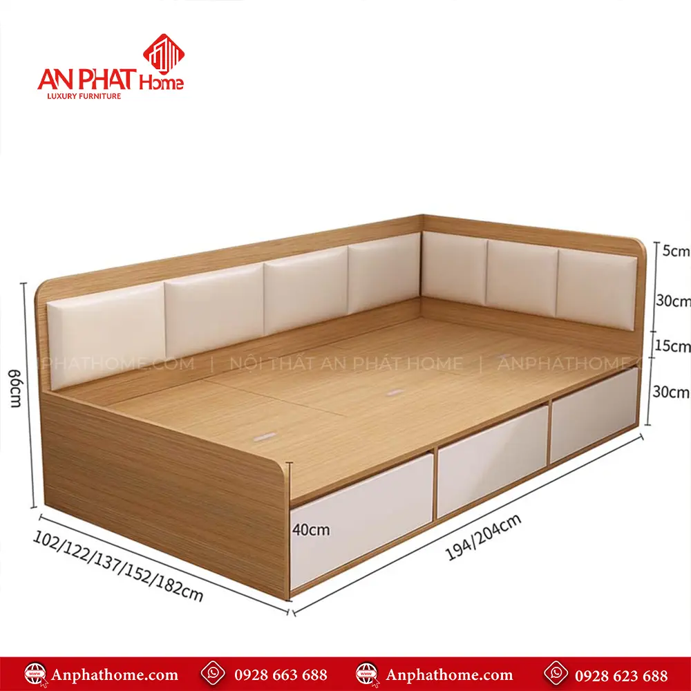 Giường Ngủ Hiện Đại Có Hộc Kéo GN-218 15 Giường Ngủ Hiện Đại Có Hộc Kéo GN-218