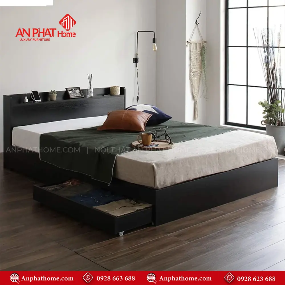 Giường Ngủ Hiện Đại Có Ngăn Kéo GN-285