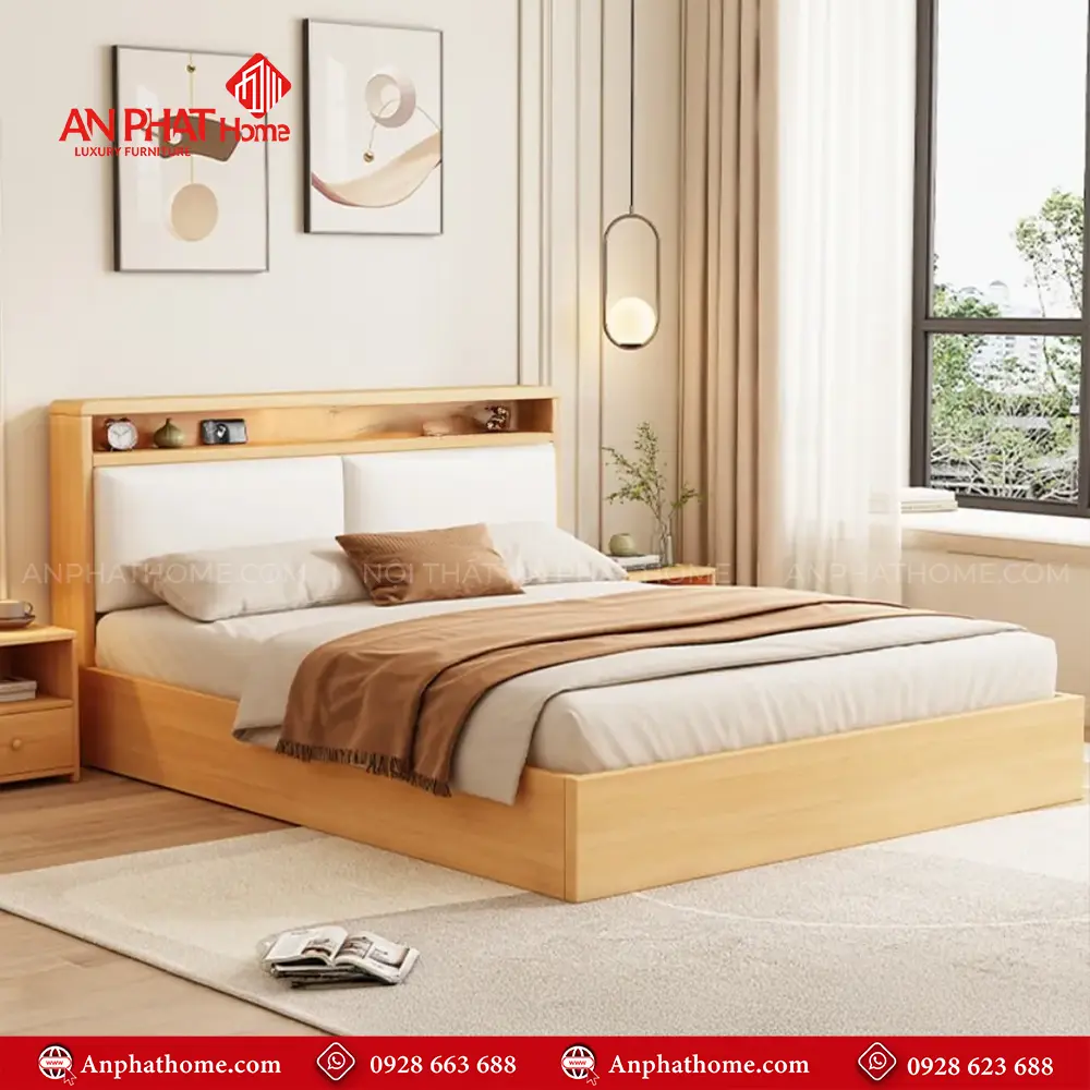 Giường Ngủ Hiện Đại Dáng Hàn Quốc GN-346 5 Giường Ngủ Hiện Đại Dáng Hàn Quốc GN-346