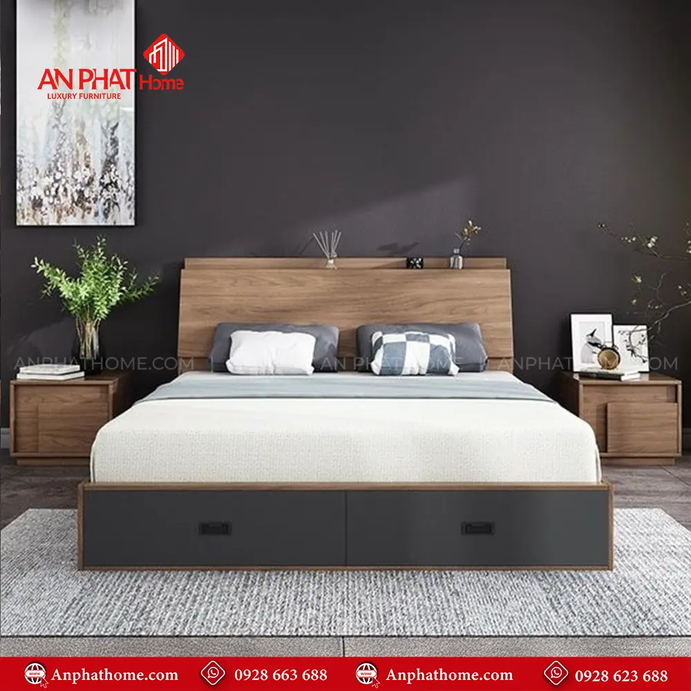 Giường Ngủ Hiện Đại Đẹp GN-334 8 Giường Ngủ Hiện Đại Đẹp GN-334