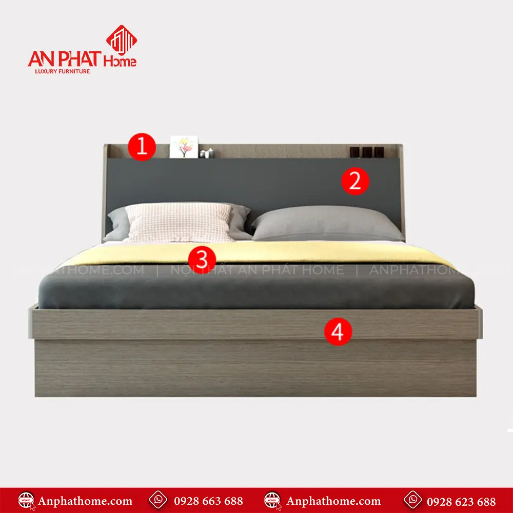 Giường Ngủ Hiện Đại GN-206 15 Giường Ngủ Hiện Đại GN-206