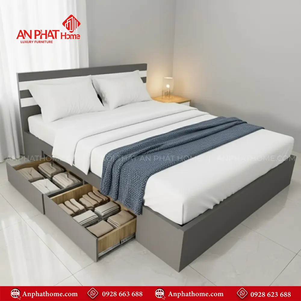 Giường Ngủ Hiện Đại Gỗ Công Nghiệp GN-201 23 Giường Ngủ Hiện Đại Gỗ Công Nghiệp GN-201