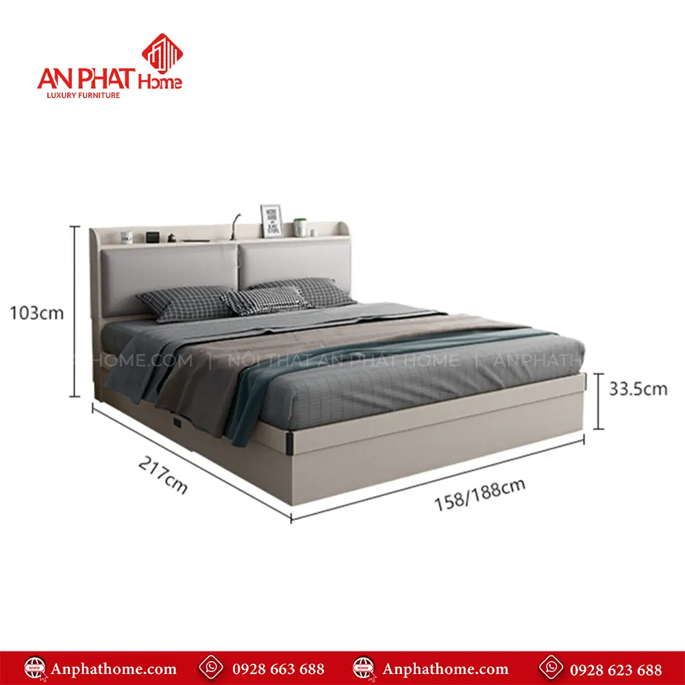 Giường Ngủ Hiện Đại Gỗ Công Nghiệp GN-219 20 Giường Ngủ Hiện Đại Gỗ Công Nghiệp GN-219