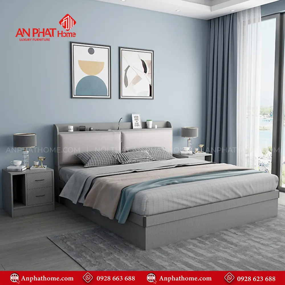 Giường Ngủ Hiện Đại Gỗ Công Nghiệp GN-219 18 Giường Ngủ Hiện Đại Gỗ Công Nghiệp GN-219