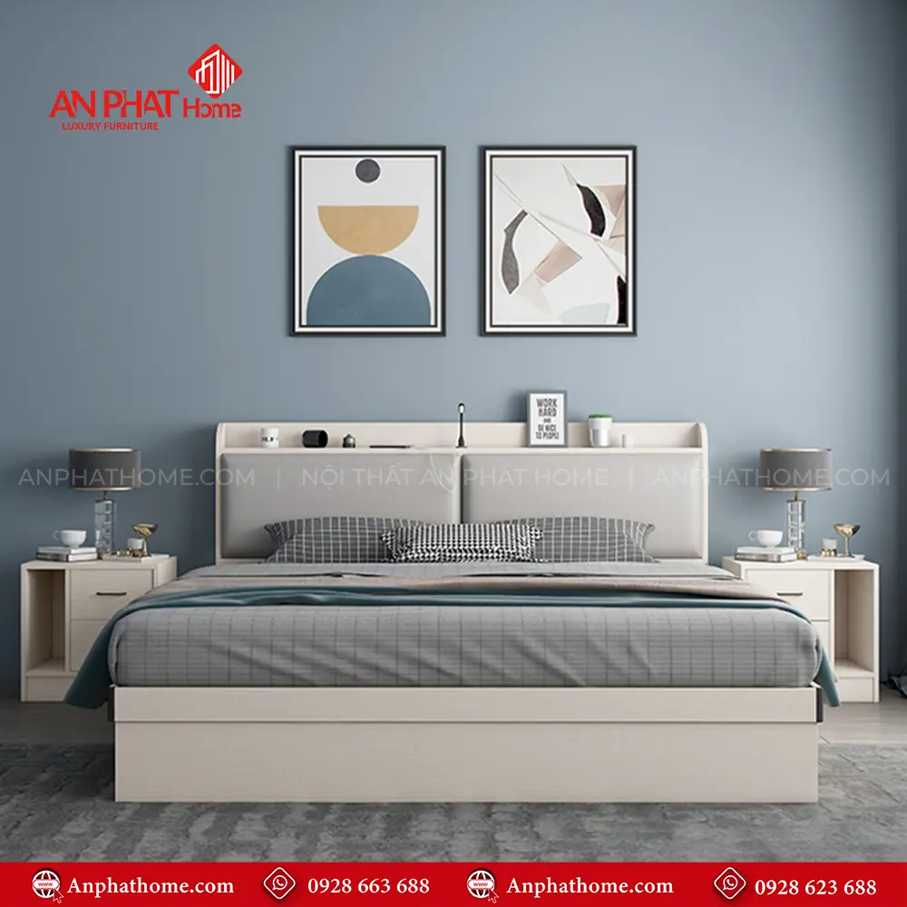 Giường Ngủ Hiện Đại Gỗ Công Nghiệp GN-219 16 Giường Ngủ Hiện Đại Gỗ Công Nghiệp GN-219