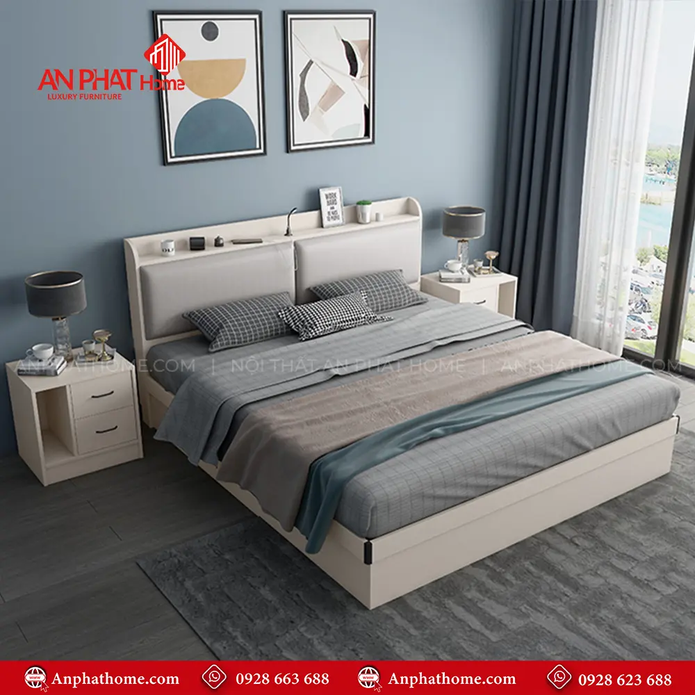 Giường Ngủ Hiện Đại Gỗ Công Nghiệp GN-219 15 Giường Ngủ Hiện Đại Gỗ Công Nghiệp GN-219