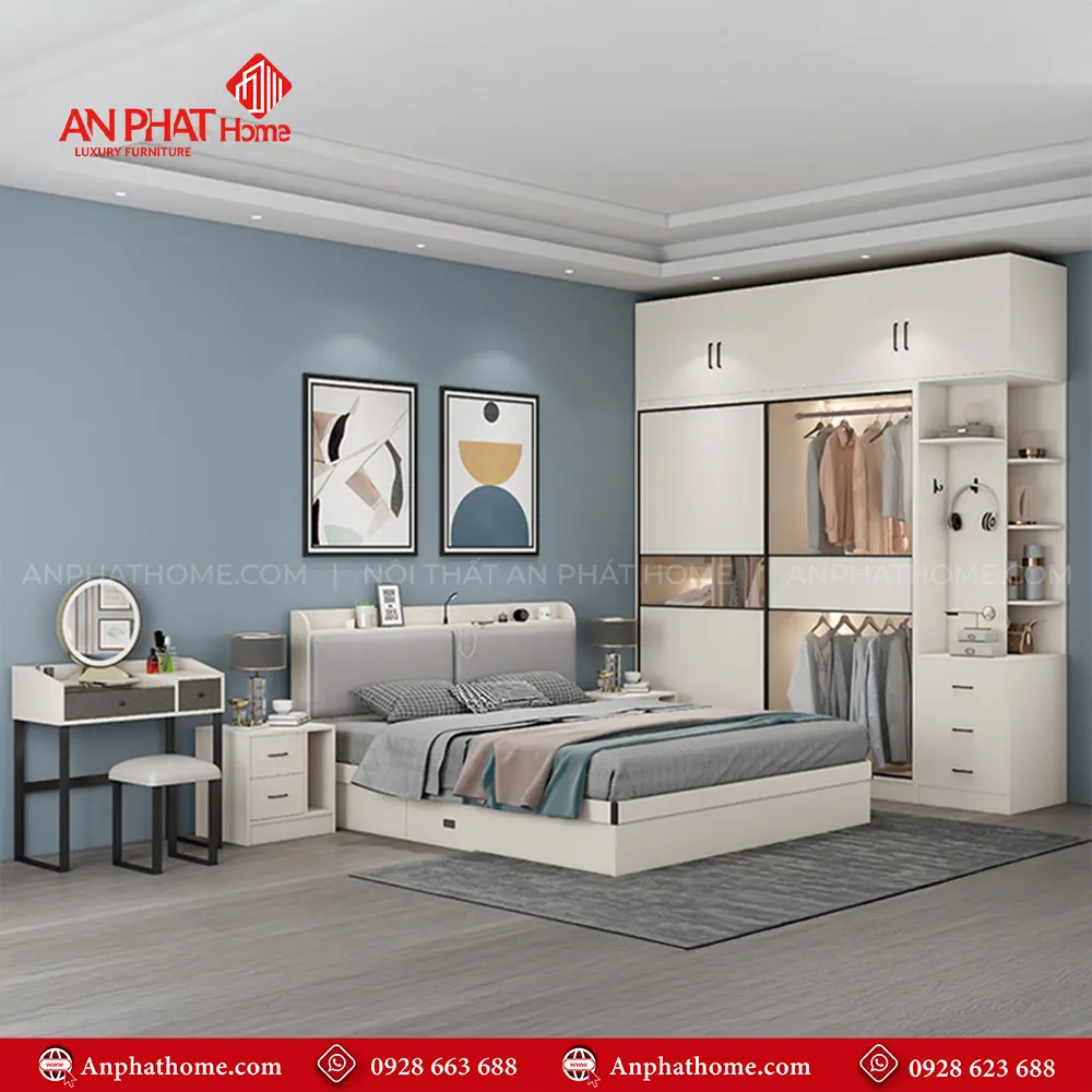 Giường Ngủ Hiện Đại Gỗ Công Nghiệp GN-219 19 Giường Ngủ Hiện Đại Gỗ Công Nghiệp GN-219