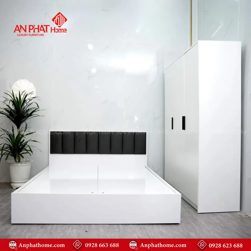 Giường Ngủ Hiện Đại Gỗ Công Nghiệp GN-257 8 Giường Ngủ Hiện Đại Gỗ Công Nghiệp GN-257