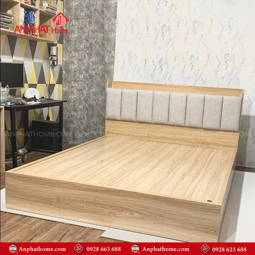 Giường Ngủ Hiện Đại Gỗ MDF GN-282 12 Giường Ngủ Hiện Đại Gỗ MDF GN-282