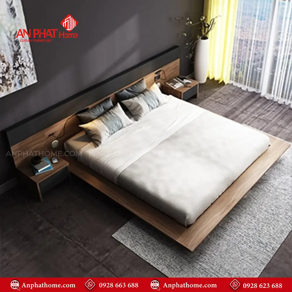 Giường Ngủ Hiện Đại Kiểu Nhật GN-225 13 Giường Ngủ Hiện Đại Kiểu Nhật GN-225