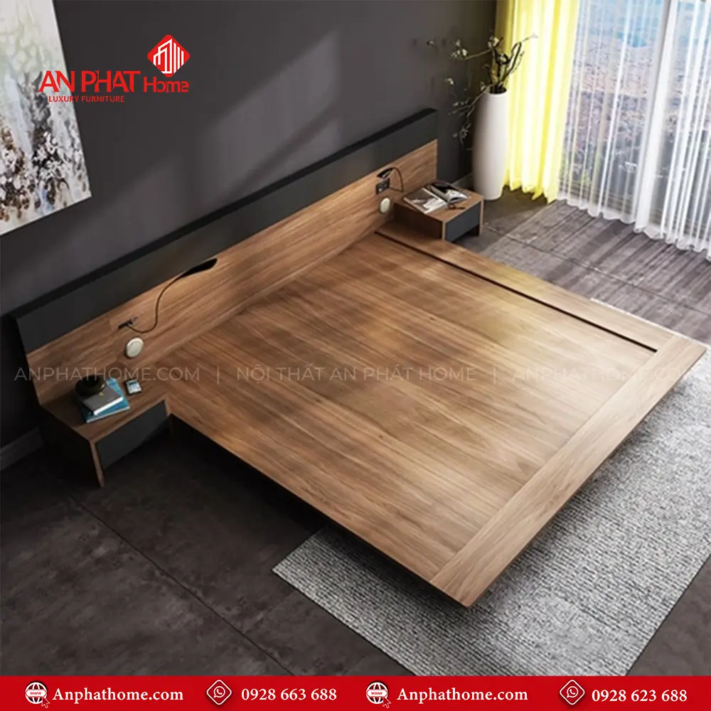 Giường Ngủ Hiện Đại Kiểu Nhật GN-225 12 Giường Ngủ Hiện Đại Kiểu Nhật GN-225