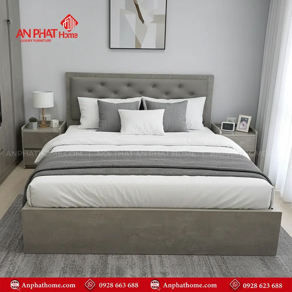 Giường Ngủ Hiện Đại MDF GN-306 8 Giường Ngủ Hiện Đại MDF GN-306