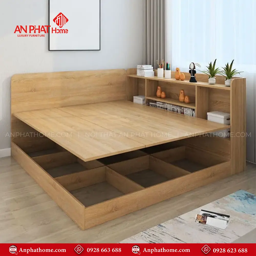 Giường Ngủ Kết Hợp Kệ Sách Thông Minh GN-360 10 Giường Ngủ Kết Hợp Kệ Sách Thông Minh GN-360