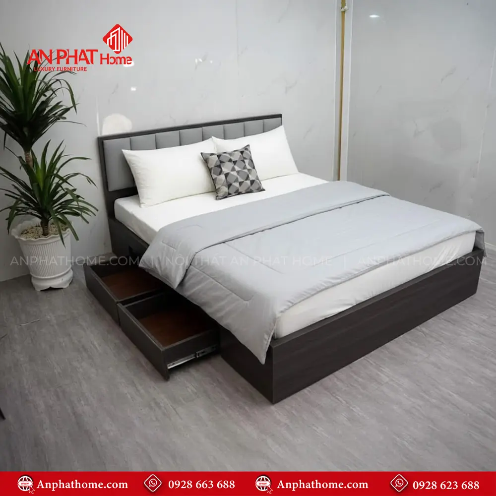 Giường Ngủ Ngăn Kéo GN-296 8 Giường Ngủ Ngăn Kéo GN-296