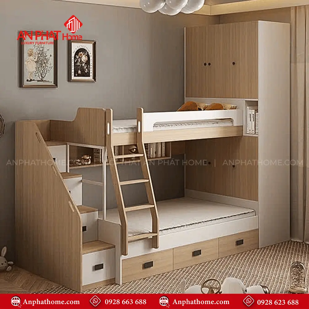 Giường Ngủ Thông Minh 2 Tầng GN-308 9 Giường Ngủ Thông Minh 2 Tầng GN-308