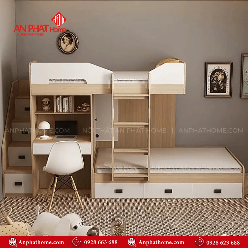 Giường Ngủ Thông Minh 2 Tầng GN-308 10 Giường Ngủ Thông Minh 2 Tầng GN-308