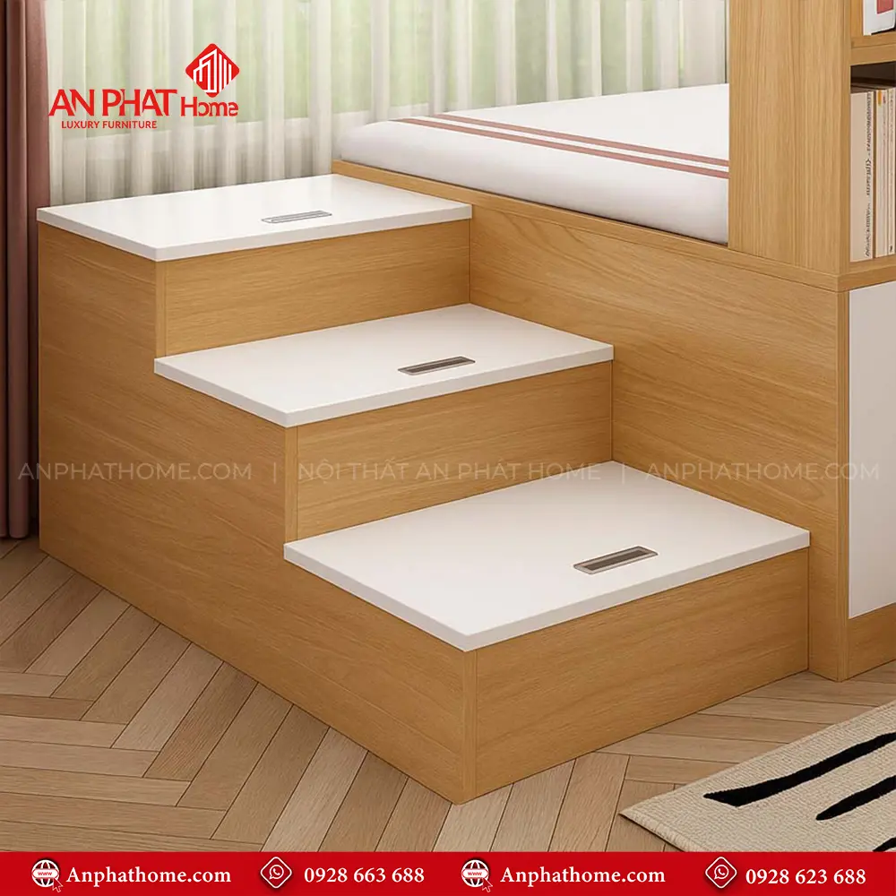 Giường Ngủ Thông Minh Bậc Thang Và Ngăn Chứa Đồ GN-211 16 Giường Ngủ Thông Minh Bậc Thang Và Ngăn Chứa Đồ GN-211