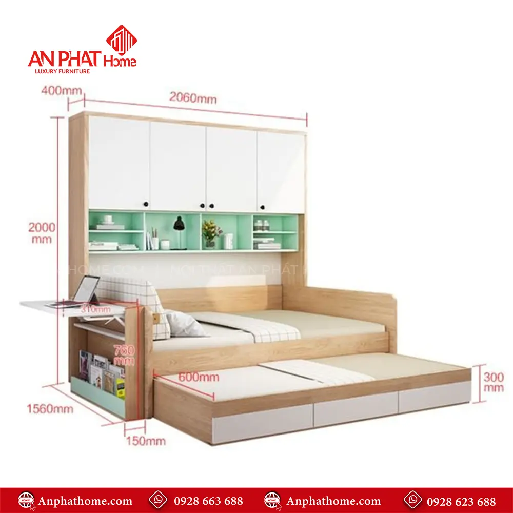 Giường Ngủ Thông Minh Hiện Đại GN-339