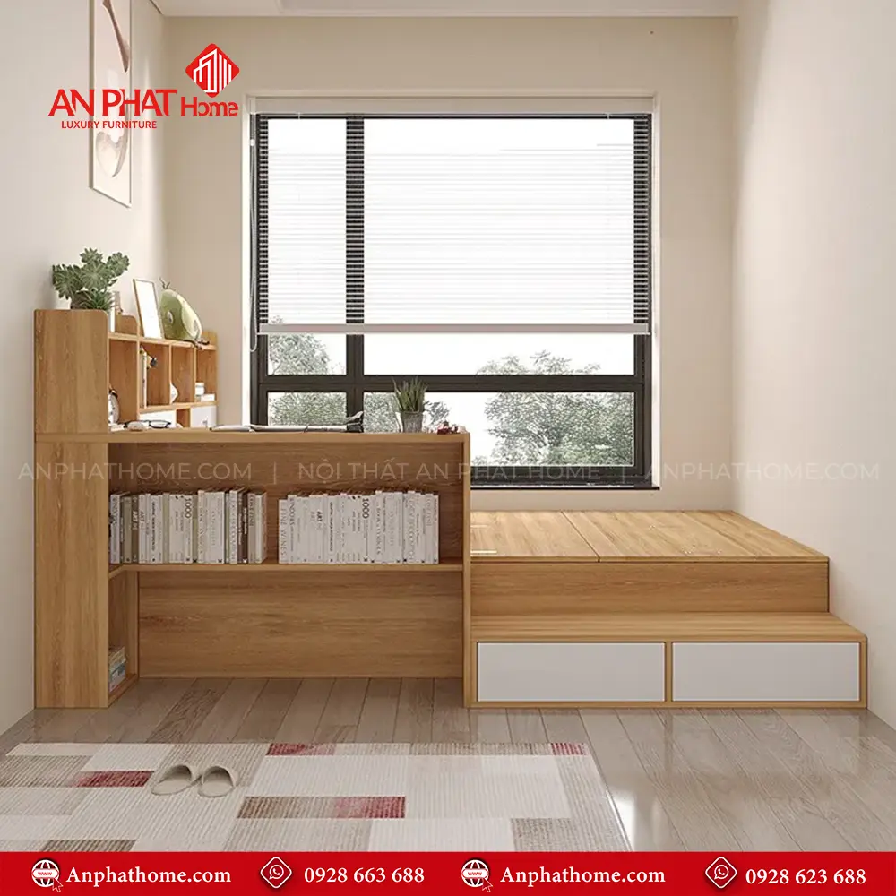 Giường Ngủ Thông Minh Kèm Bàn Làm Việc GN-353 8 Giường Ngủ Thông Minh Kèm Bàn Làm Việc GN-353