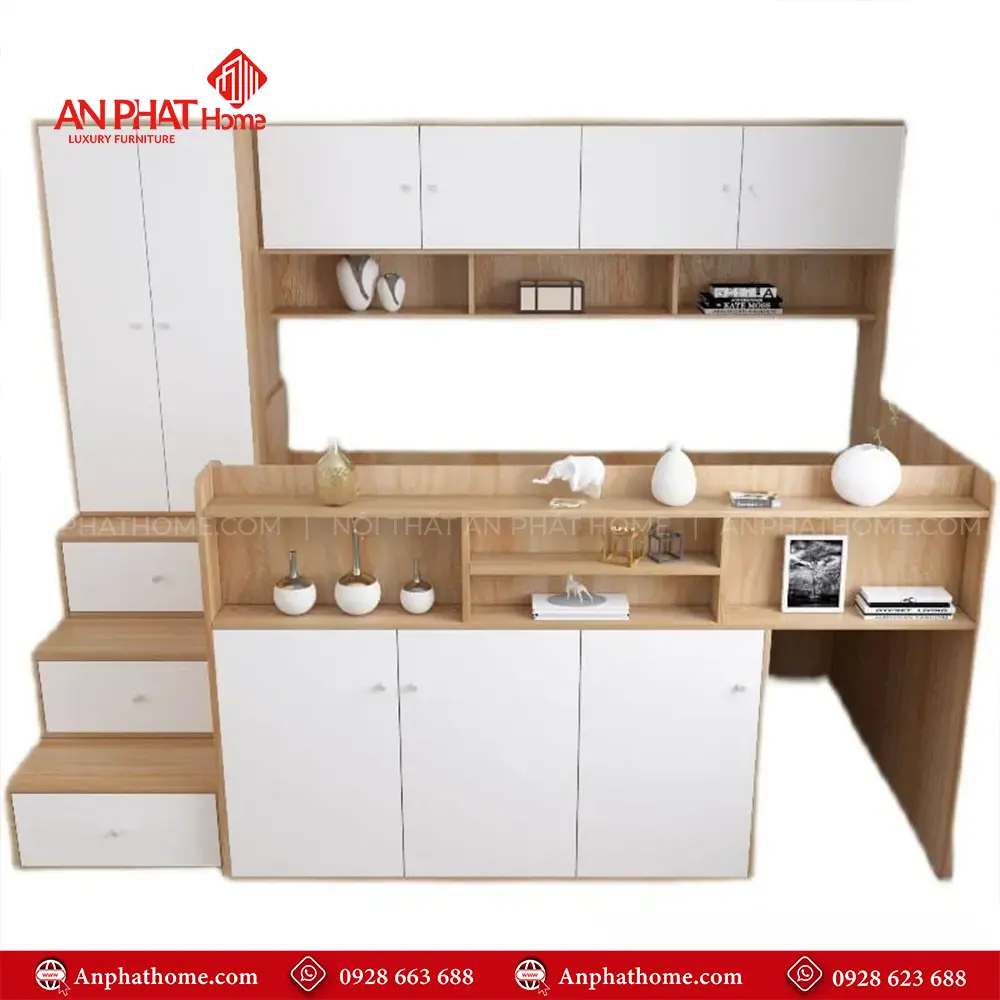 Giường Ngủ Thông Minh MDF Cho Bé GN-341 12 Giường Ngủ Thông Minh MDF Cho Bé GN-341