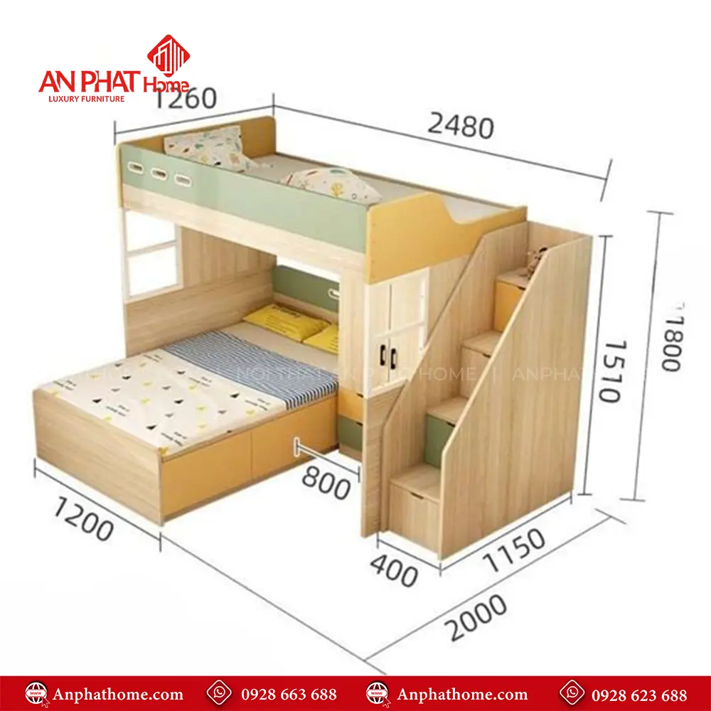 Giường Tầng Cao Cấp Hiện Đại GN-330 20 Giường Tầng Cao Cấp Hiện Đại GN-330