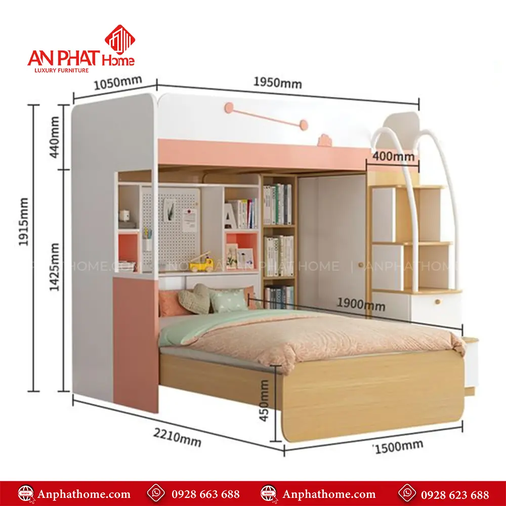 Giường Tầng Đa Năng Hiện Đại GN-329 15 Giường Tầng Đa Năng Hiện Đại GN-329