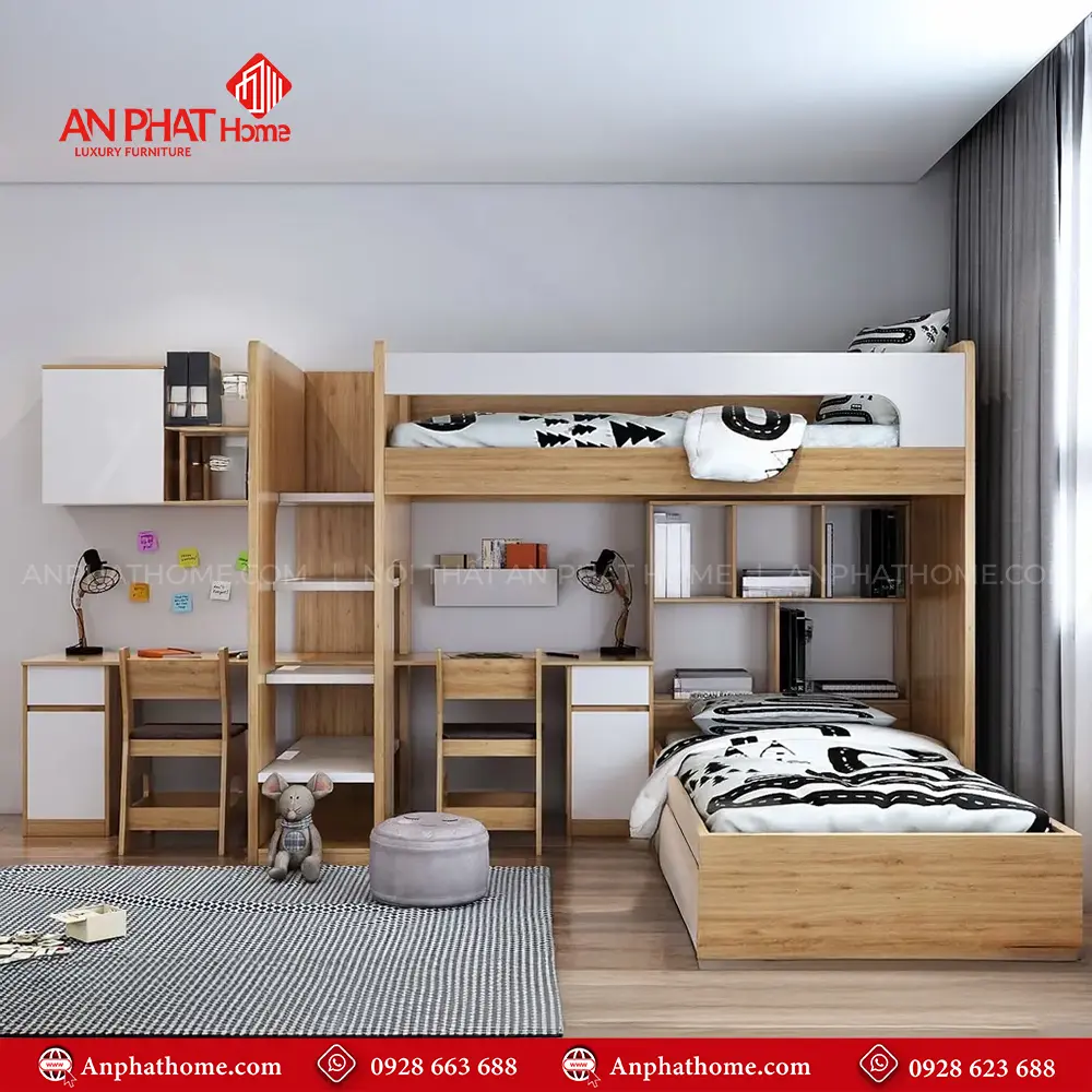 Giường Tầng Hiện Đại Cho Bé GN-322 5 Giường Tầng Hiện Đại Cho Bé GN-322