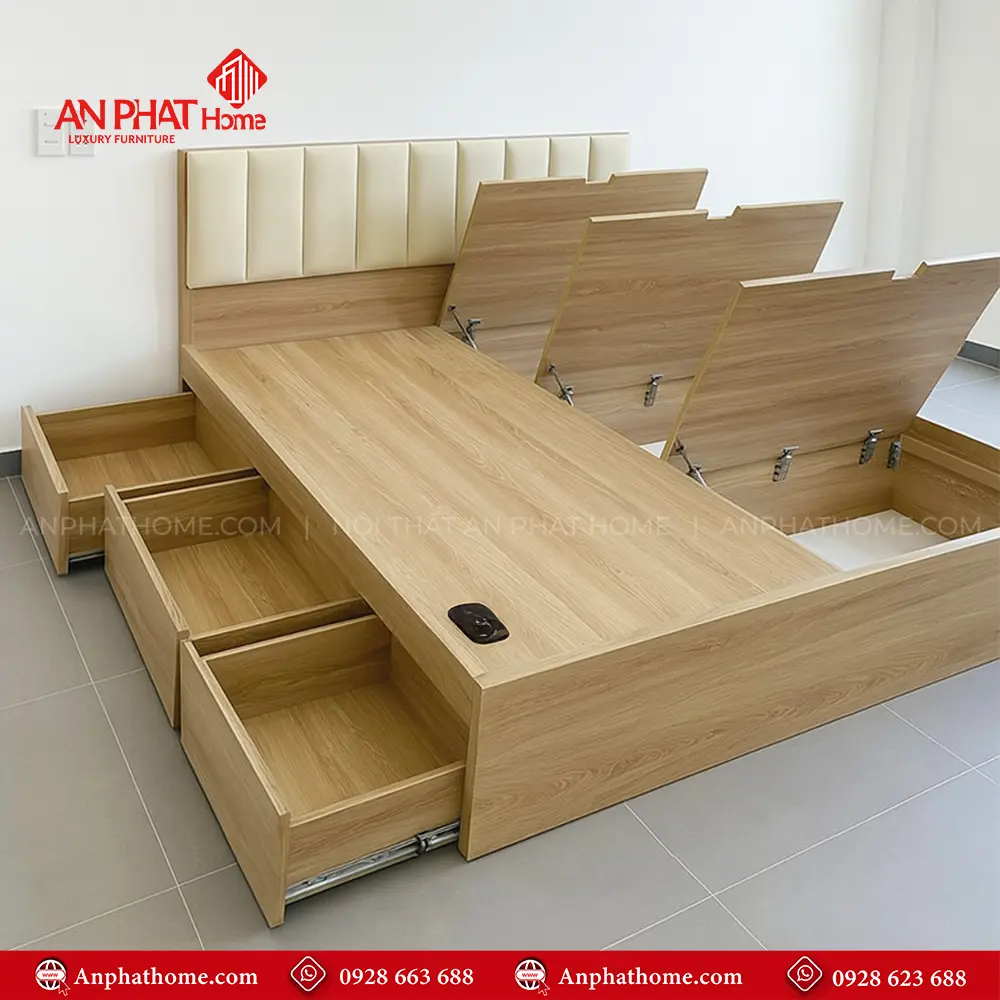 Giường Thông Minh Bọc Nệm GN-248 6 Giường Thông Minh Bọc Nệm GN-248