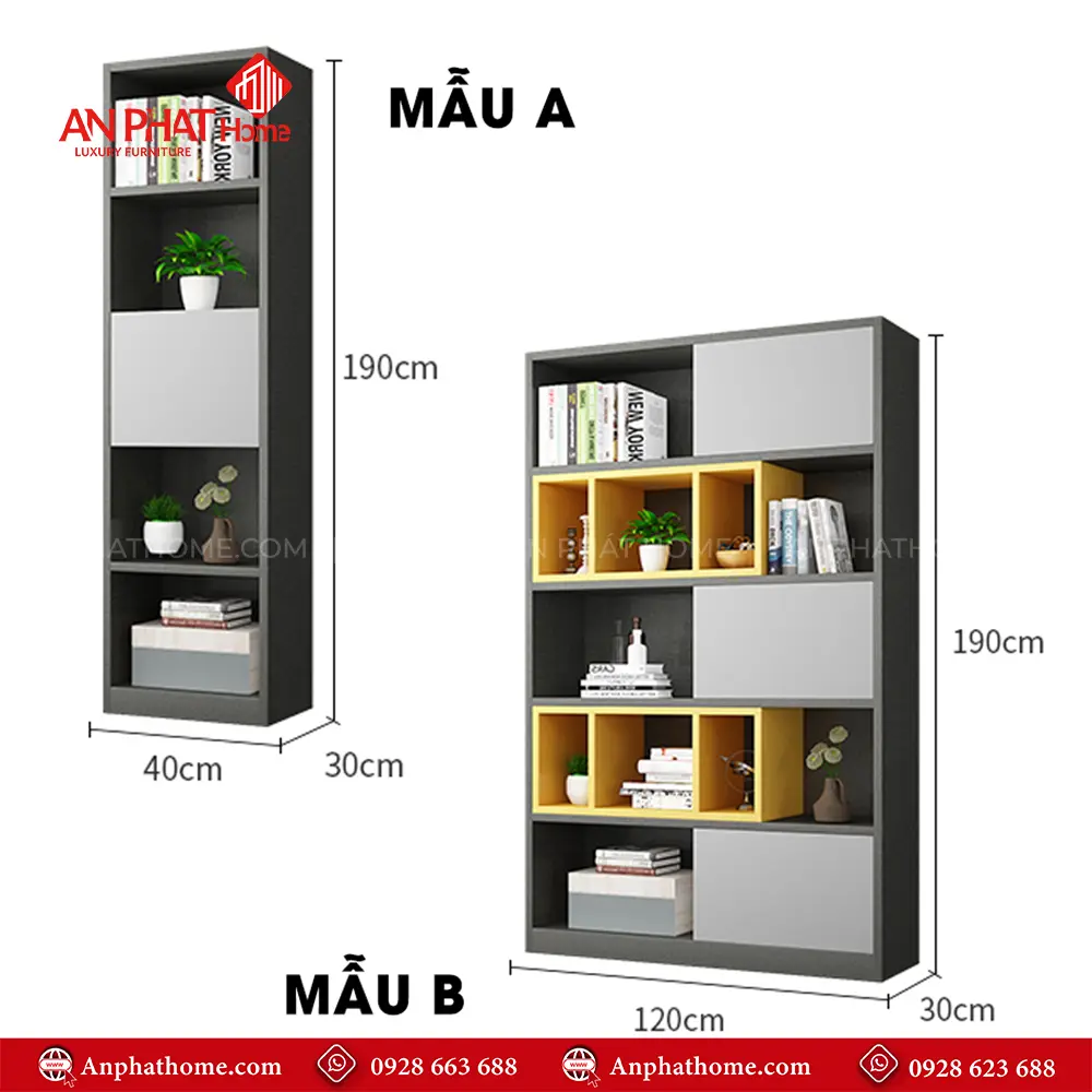 Kệ Sách Bằng Gỗ Thiết Kế Hiện Đại T-5460 28 Kệ Sách Bằng Gỗ Thiết Kế Hiện Đại T-5460