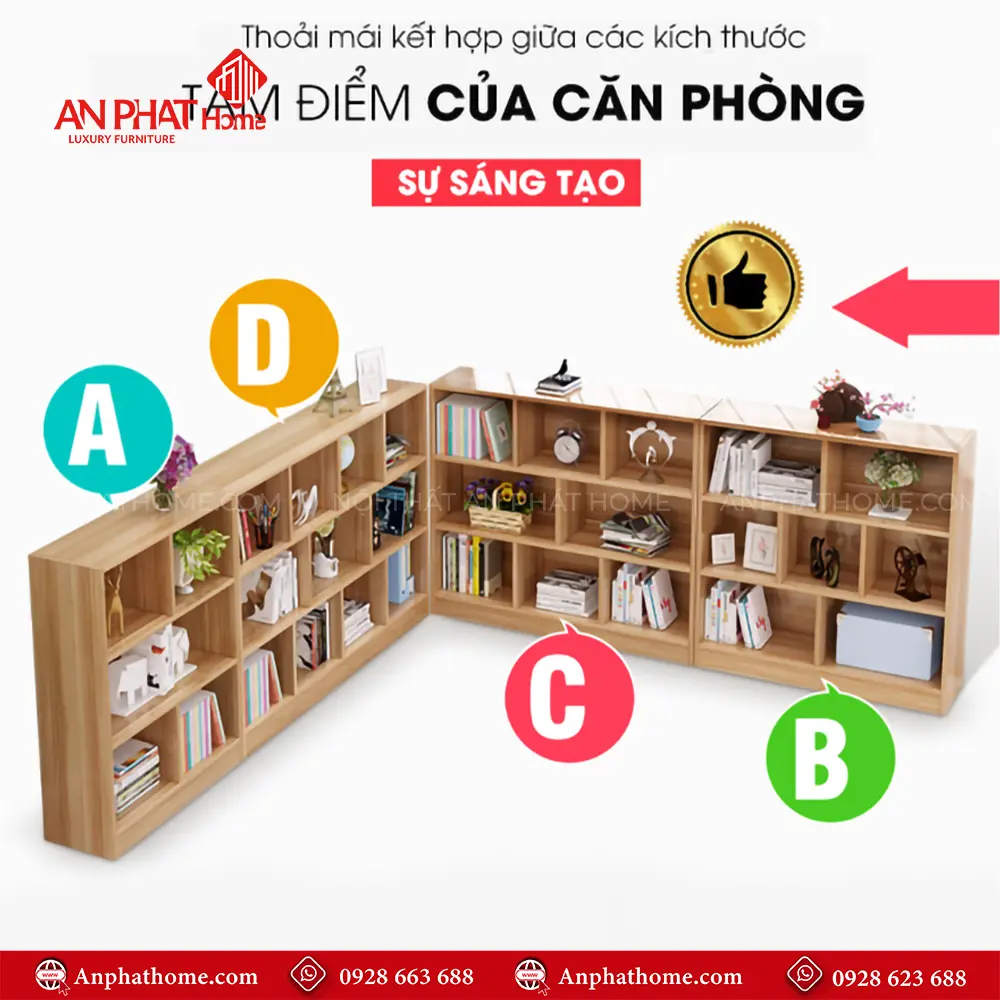 Kệ Sách Đứng Gia Đình T-5449 12 Kệ Sách Đứng Gia Đình T-5449