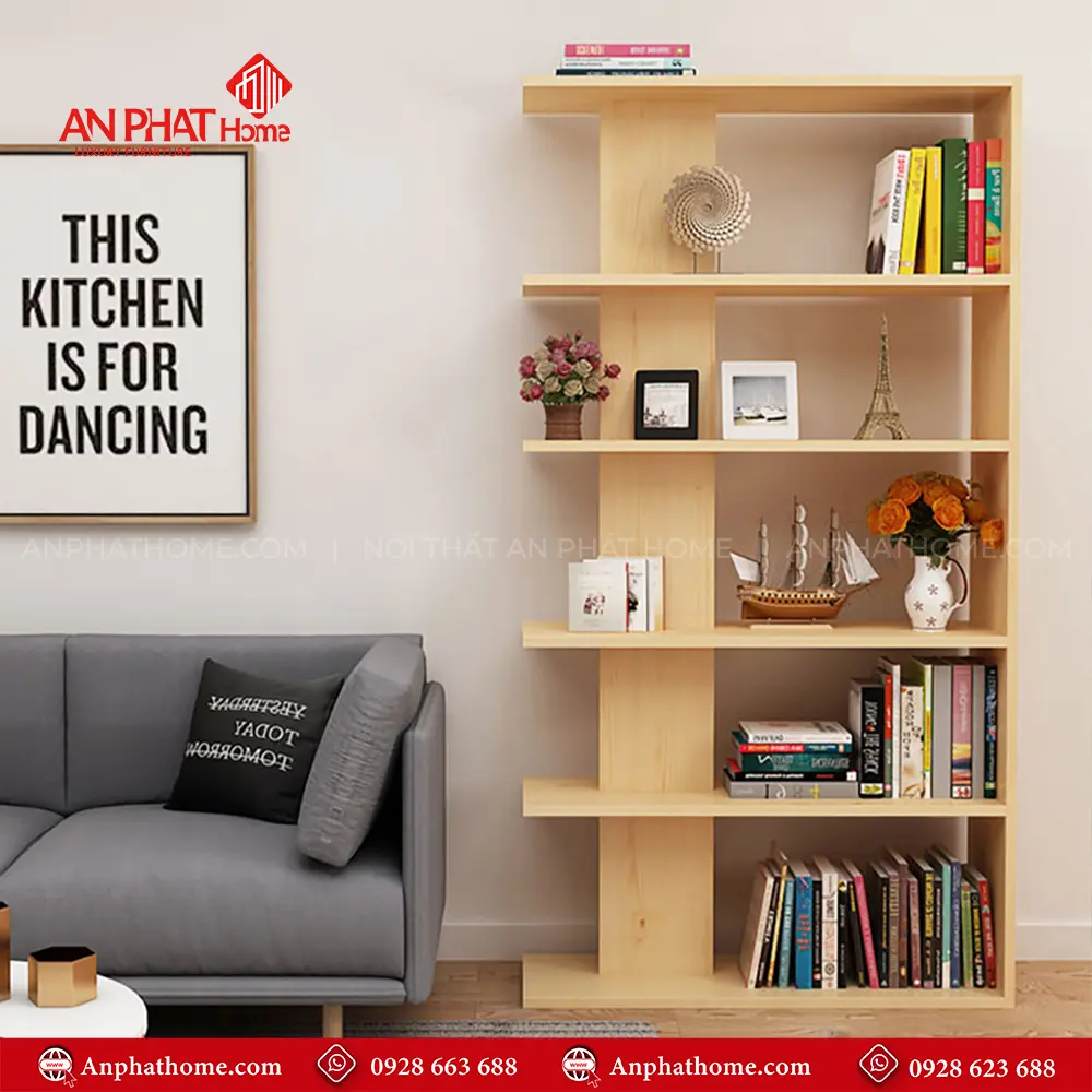 Kệ Sách Gỗ MDF Hiện Đại T-5448 15 Kệ Sách Gỗ MDF Hiện Đại T-5448