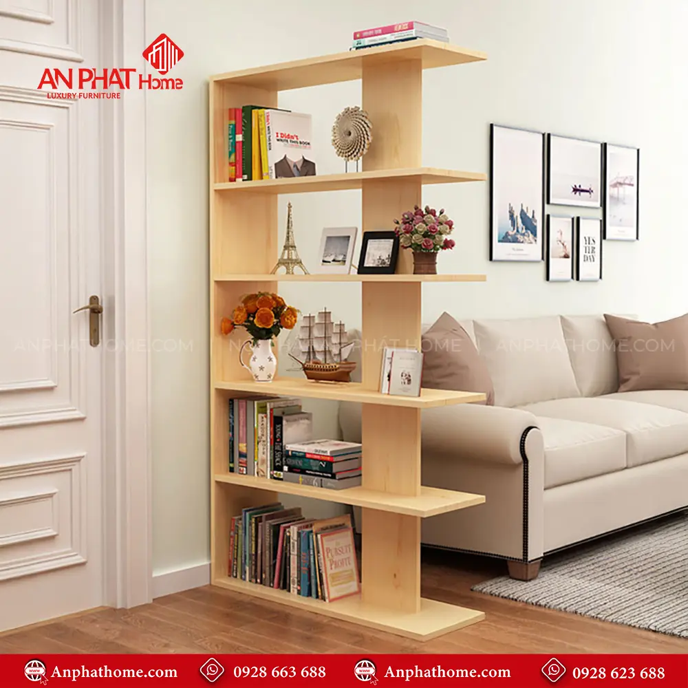Kệ Sách Gỗ MDF Hiện Đại T-5448 13 Kệ Sách Gỗ MDF Hiện Đại T-5448