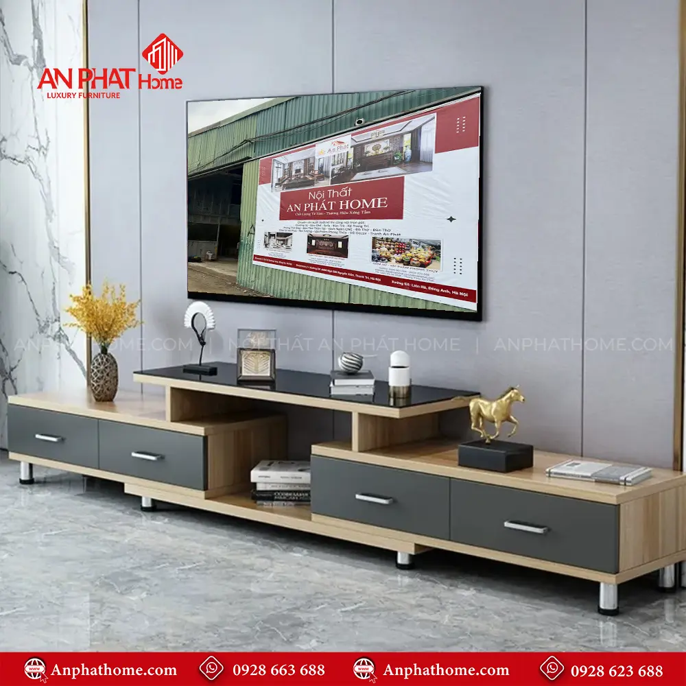 Kệ Tivi Gỗ MDF Thiết Kế Hiện Đại T-5407 9 Kệ Tivi Gỗ MDF Thiết Kế Hiện Đại T-5407