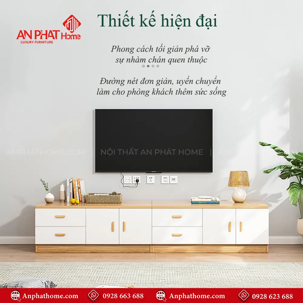 Kệ Tivi Hiện Đại Gỗ Công Nghiệp T-5380 13 Kệ Tivi Hiện Đại Gỗ Công Nghiệp T-5380