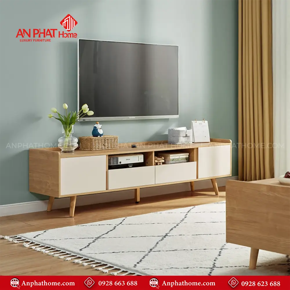 Kệ Tivi Phòng Khách Gỗ Công Nghiệp T-5390 13 Kệ Tivi Phòng Khách Gỗ Công Nghiệp T-5390
