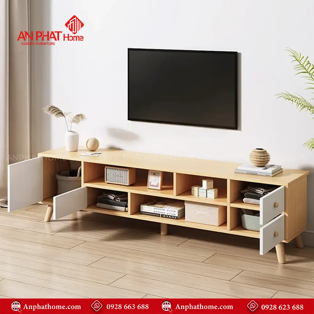 Kệ Tivi Phòng Khách Gỗ Công Nghiệp T-5397 16 Kệ Tivi Phòng Khách Gỗ Công Nghiệp T-5397