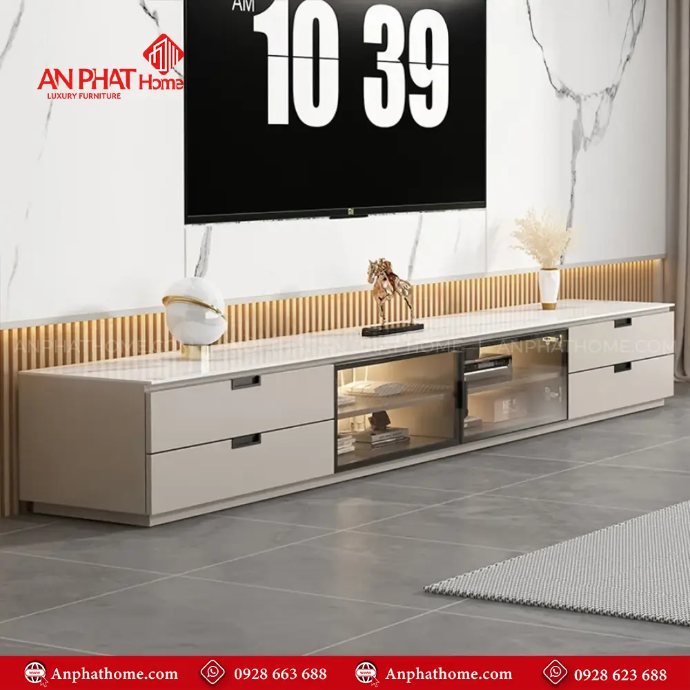 Kệ Tivi Phòng Khách Hiện Đại Cánh Kính T-5408 15 Kệ Tivi Phòng Khách Hiện Đại Cánh Kính T-5408